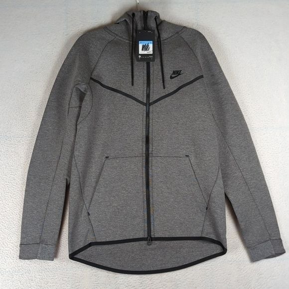 Nike Men's‎ Windrunner Gray Full Zip Performance Sports Hoodie Jacket Size S